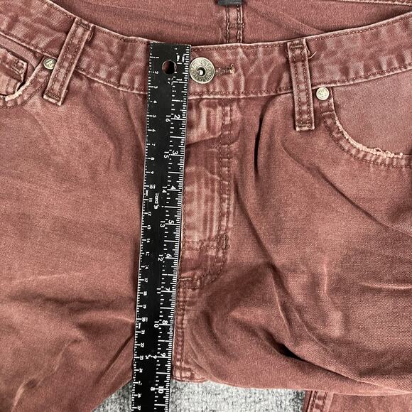 Jeans Womens Size 34x34 Brown Straight Leg Stretch Casual Colored Denim - Picture 4 of 11